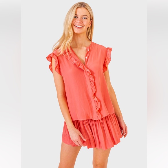 Koch Tops - Koch Palm Top in Grapefruit